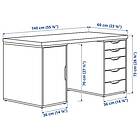 IKEA MITTCIRKEL / ALEX Skrivbord 140x60 cm