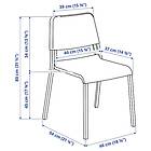 IKEA TEODORES Stol Antal i förpackning: 4 styck