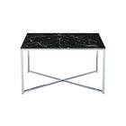 Nelly Soffbord 80 cm Marmormönster Glas/Svart/Krom CT196002_C