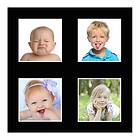 BGA Fotobutikk Passepartout Svart 25x25 - Collage 4 Bilder (9x9 )