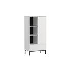 Querty Bokhylla 70x140x41 cm Hvit/Svart