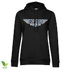 Top Gun Maverick Distressed Logo Girls Hoodie (Dam)