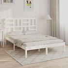 vidaXL Bed Frame vit massivt trä 160x200 cm 3105961