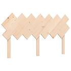 vidaXL Bed Frame med huvudgavel 140x190 cm massivt trä 3195526