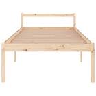 vidaXL Bed Frame massiv furu 100x200 cm 810604