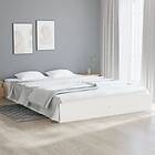 vidaXL Bed Frame vit massivt trä 150x200 cm 820038