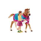 Schleich Horse Club Föl med filt Action-figur