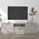 vidaXL TV Stand betonggrå 140x35x40 cm konstruerat trä 811452
