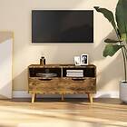 vidaXL TV-bänk rökt ek 90x40x48.5 cm spånskiva 326785