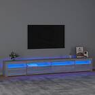 vidaXL TV Stand med LED-belysning grå sonoma 270x35x40 cm 3152752