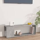 vidaXL TV Stand betonggrå 100x24x32 cm konstruerat trä 809165