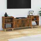 vidaXL TV-benk rökfärgad ek 160x35x55 cm konstruerat trä 821193