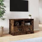 vidaXL TV-benk røkt eik 80x35x50 cm konstruert tre 816285