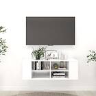 vidaXL Väggmonterad TV Stand vit 102x35x35 cm konstruerat trä 806238