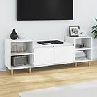 vidaXL TV-benk vit 160x35x55 cm konstruerat trä 821188