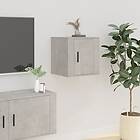 vidaXL Väggmonterat TV Stand betonggrå 40x34.5x40 cm 816648