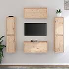vidaXL TV-benk 6 st massiv furu 3100264