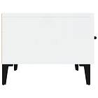 vidaXL TV-skåp vit högglans 150x34.5x30 cm konstruerat trä 812651