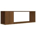 vidaXL TV-benk brun ek 100x24x32 cm konstruerat trä 816037