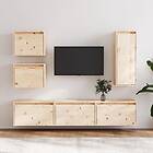 vidaXL TV-benk 6 st massiv furu 3100184