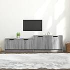 vidaXL TV Stand grå sonoma 158.5x36x45 cm konstruerat trä 817124