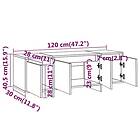 vidaXL TV Stand vit högglans 120x30x40.5 cm konstruerat trä 809581