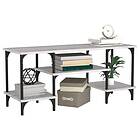 vidaXL TV Stand grå sonoma 102x35x45.5 cm konstruerat trä 826333