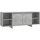 vidaXL TV-benk betonggrå 130x35x50 cm spånskiva 809588