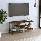 vidaXL TV Stand rökfärgad ek 102x35x45.5 cm konstruerat trä 826332