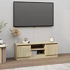 vidaXL TV Stand med dörr sonoma-ek 102x30x36 cm 823353