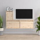 vidaXL TV-benk 3 st massiv furu 3100174