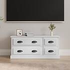 vidaXL TV Stand vit högglans 100x35.5x45 cm constructed wood 816450