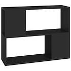 vidaXL TV Stand svart 80x24x63 cm konstruerat trä 809117