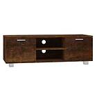 vidaXL TV Stand rökfärgad ek 120x40.5x35 cm constructed wood 342619