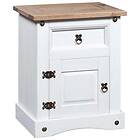 vidaXL Nattduksbord mexikansk coronastil furu vit 53x39x67 cm 282618