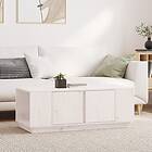 vidaXL Soffbord vit 110x50x40 cm massiv furu 814430