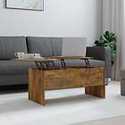 vidaXL Soffbord rökfärgad ek 102x50,5x46,5 cm konstruerat trä 819299
