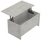 vidaXL Soffbord betonggrå 102x55,5x52,5 cm konstruerat trä 809669