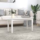 vidaXL Soffbord vit 110x55x45 cm massiv furu 822343