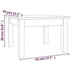 vidaXL Soffbord honungsbrun 45x45x30 cm massiv furu 814227