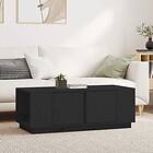 vidaXL Soffbord svart 110x50x40 cm massiv furu 814433
