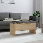 vidaXL Soffbord sonoma-ek 102x50,5x46,5 cm konstruerat trä 809722