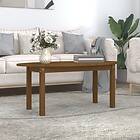 vidaXL Soffbord honungsbrun 110x55x45 cm massiv furu 822345