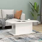 vidaXL Soffbord högglans vit 102x55,5x40 cm spånskiva 810313