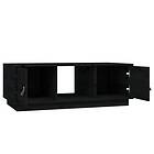 vidaXL Soffbord svart 100x50x35 cm massiv furu 818269