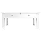 vidaXL Soffbord med spegel 106x45x45 cm konstruerat trä och glas 348528
