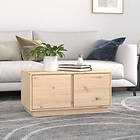 vidaXL Soffbord 80x50x40 cm massivt furu 814419