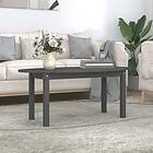 vidaXL Soffbord grå 110x55x45 cm massiv furu 822344