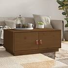 vidaXL Soffbord honungsbrun 80x50x35 cm massiv furu 818253