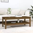 vidaXL Soffbord honungsbrun 110x50x40 cm massiv furu 814277